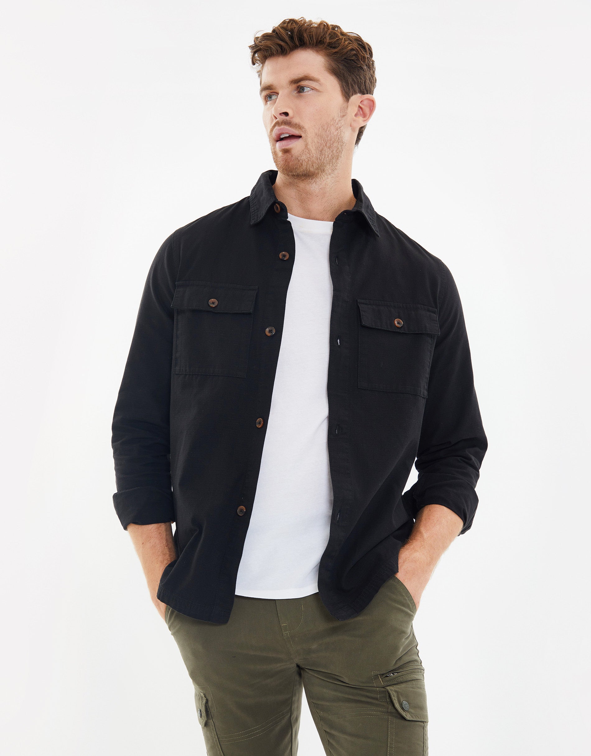 MENS SHACKET L/SLV MINISTRY