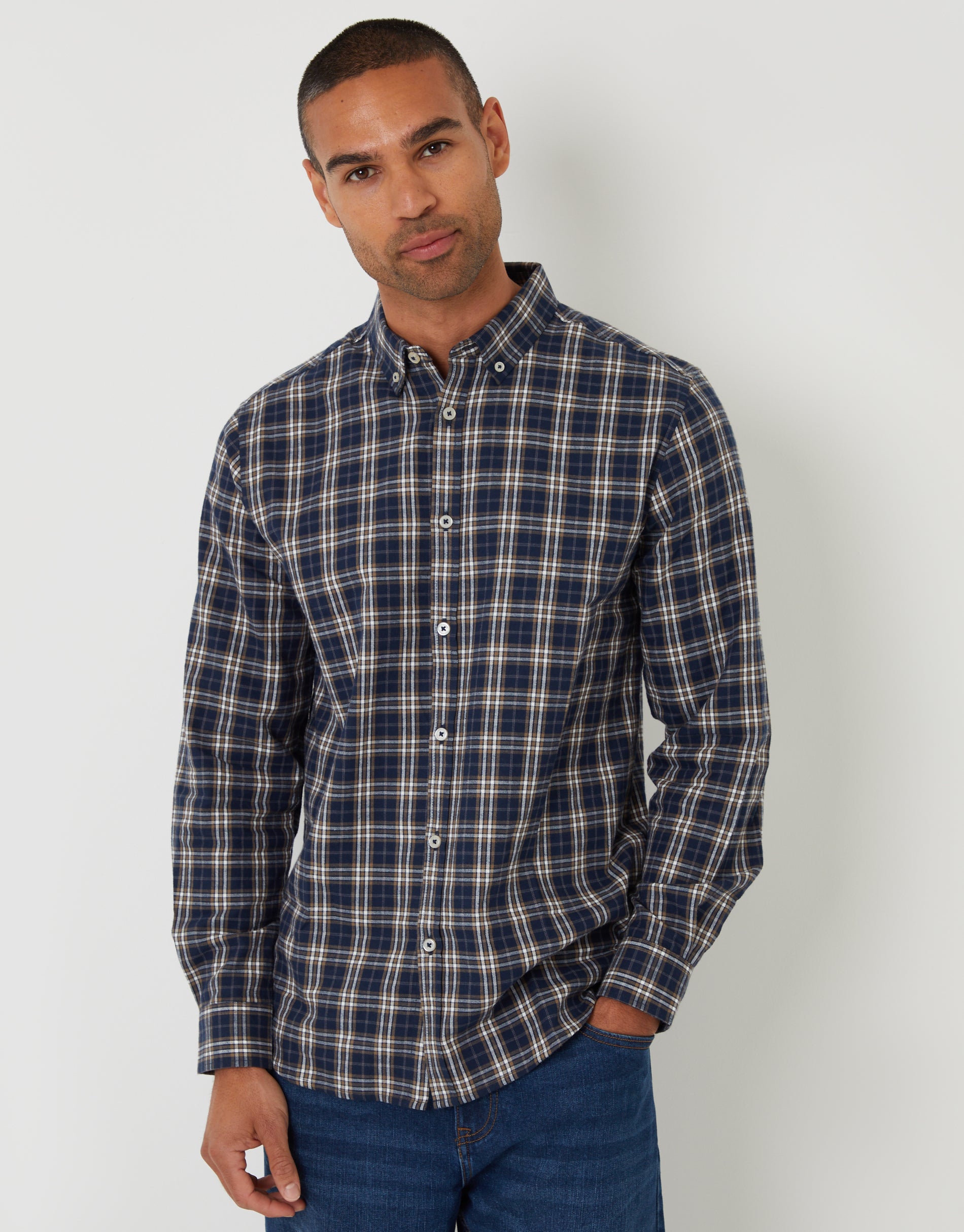 MENS SHIRT L/SLV FLANNEL