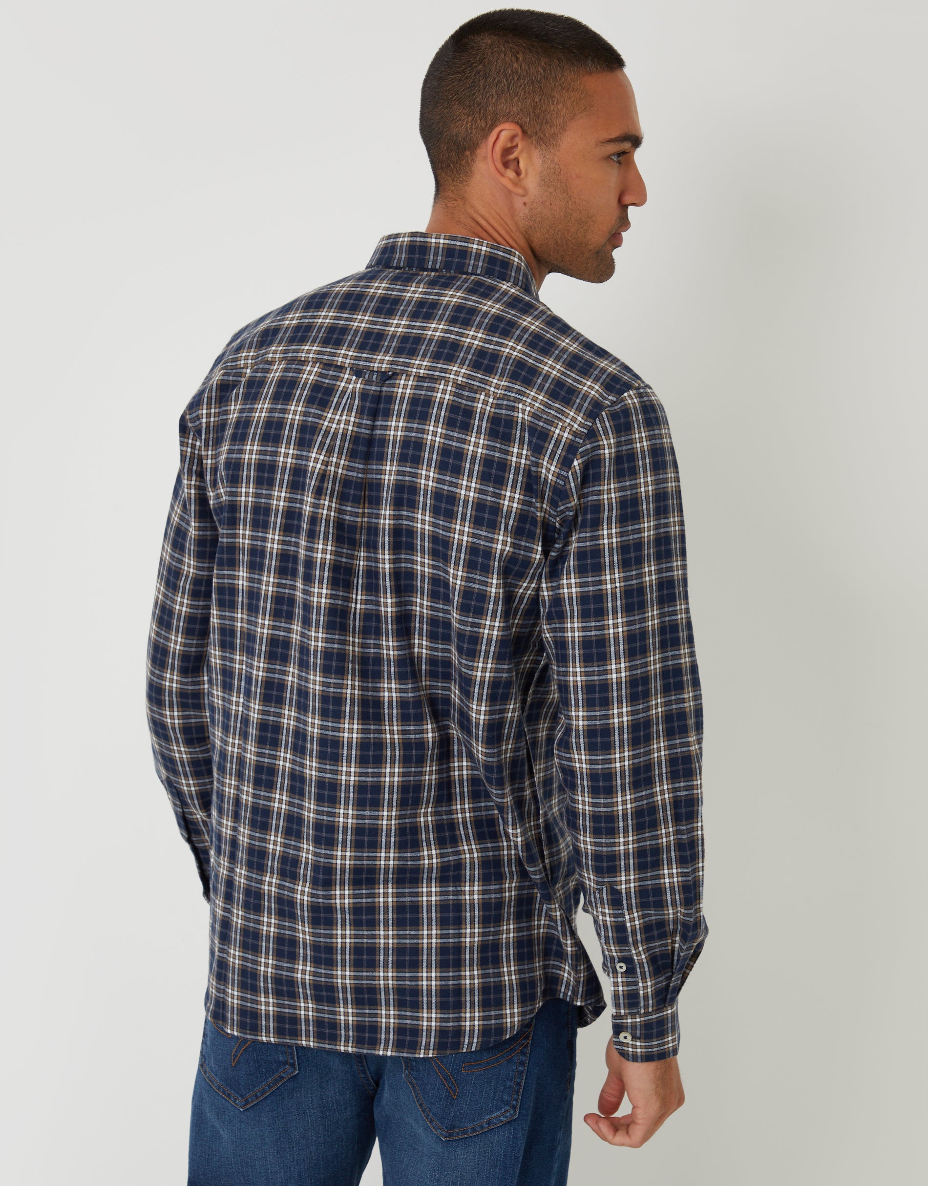 MENS SHIRT L/SLV FLANNEL
