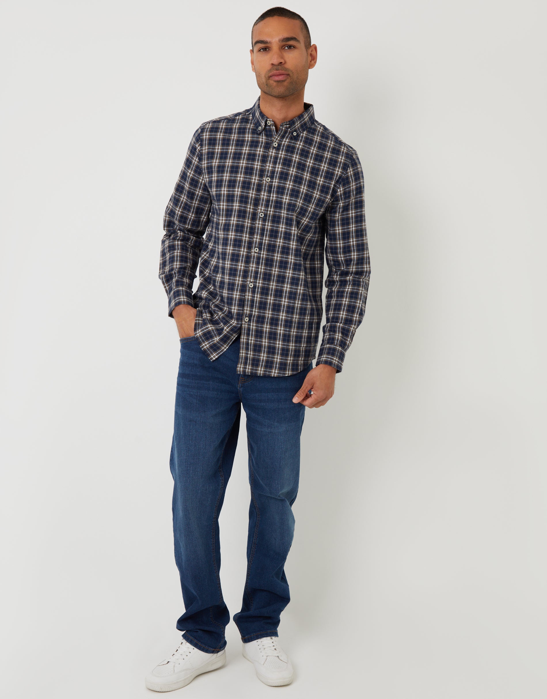 MENS SHIRT L/SLV FLANNEL