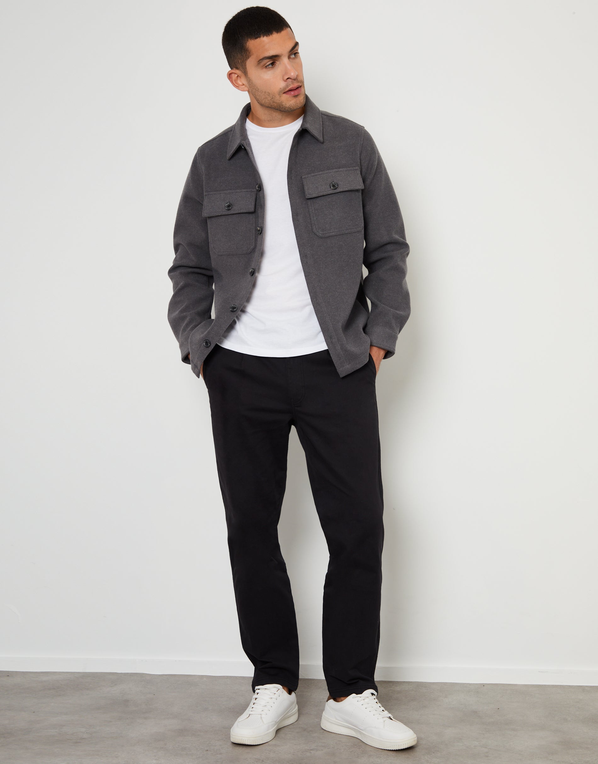 MENS SHACKET L/SLV TEXAS