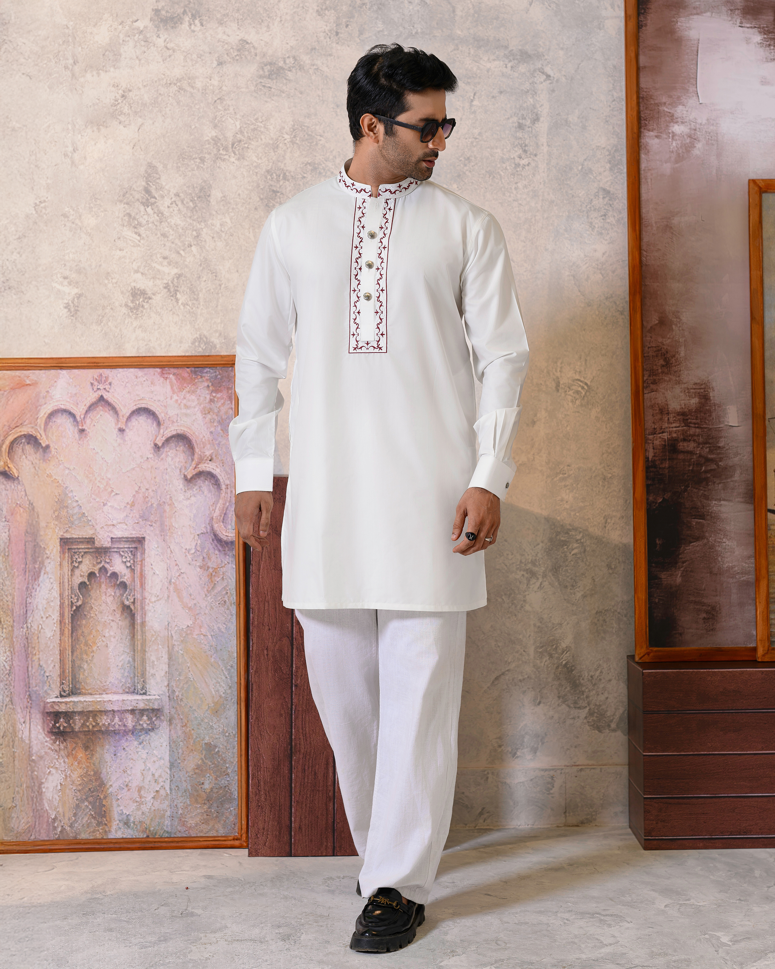 Wood Heritage Short Kurta